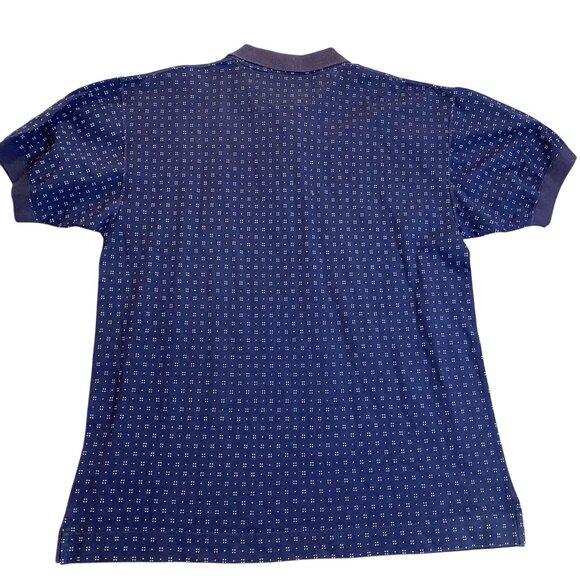 Van Heusen 417 Mens Polo Shirt Medium Over Easy Polo Shirt Navy Blue New With Ta - Picture 2 of 10